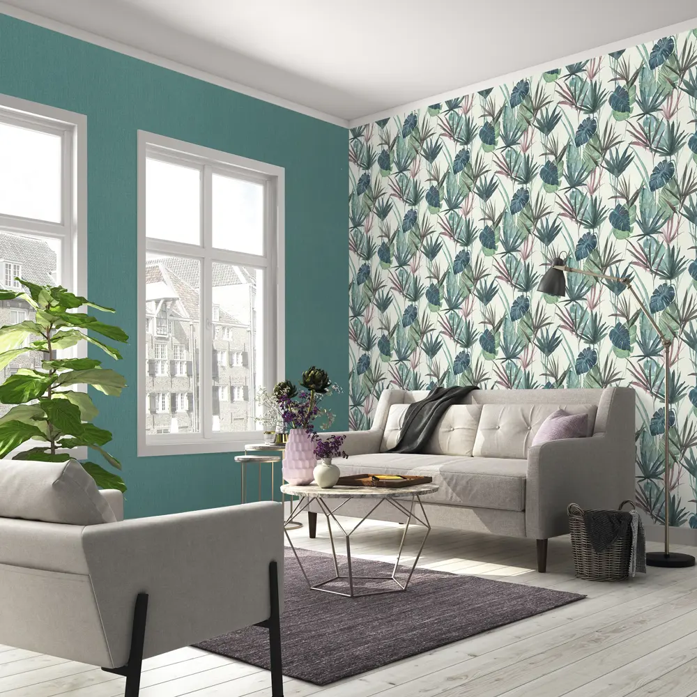 Обои флизелиновые Rasch Barbara home collection xl зелёные 1.06 м 800555 83275295 STLM-2082853 - Вид №3
