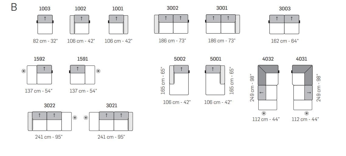Кожаный диван с подголовником NICOLINE WING ARCH-00069668 - Вид №5