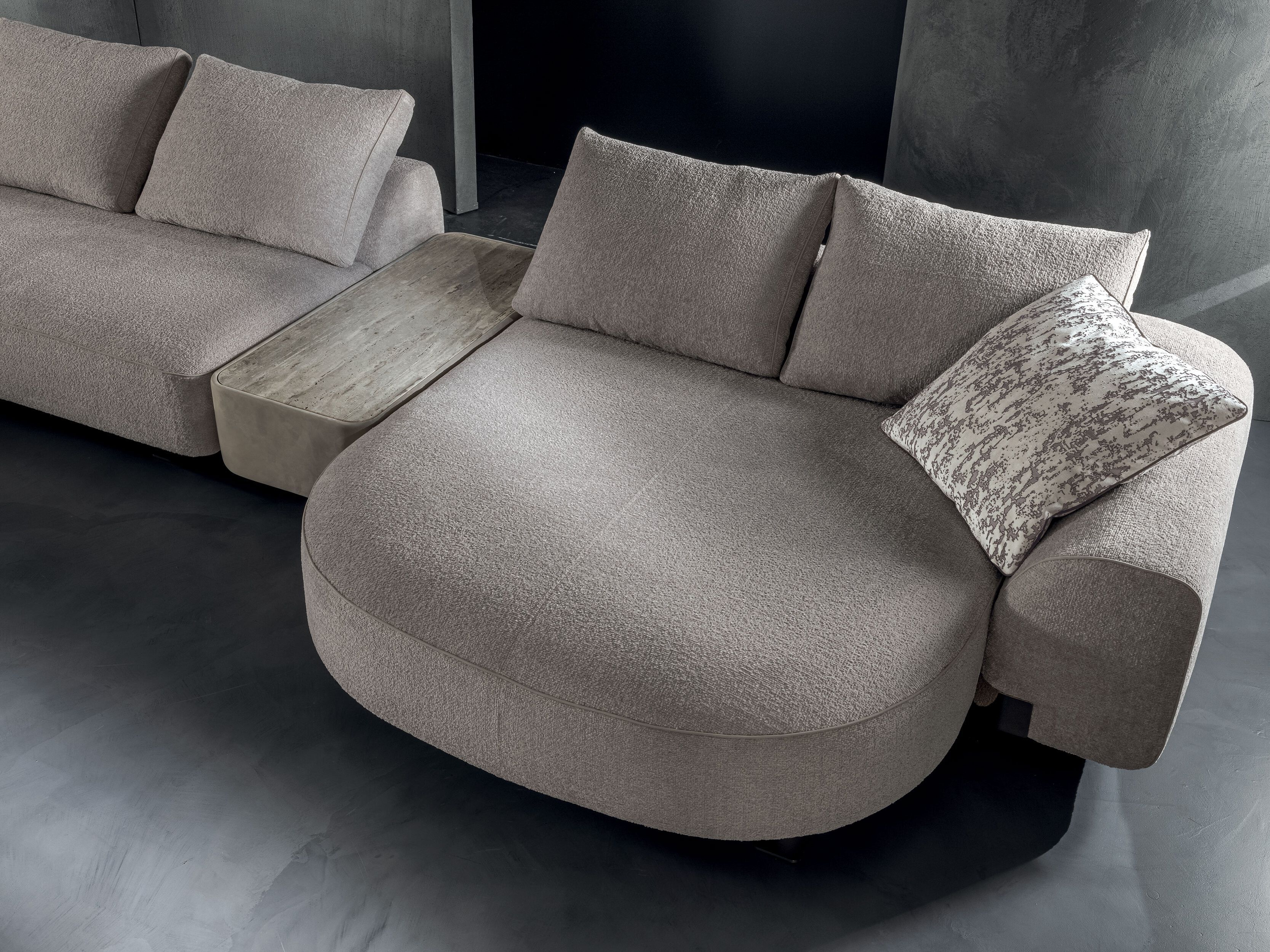 Секционный диван из ткани Longhi Blooming ARCH-00123580 - Вид №6