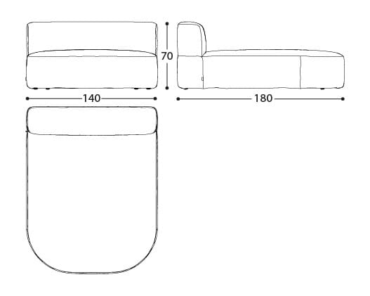 Ткань сад кровать Varaschin Belt ARCH-00063685 - Вид №4