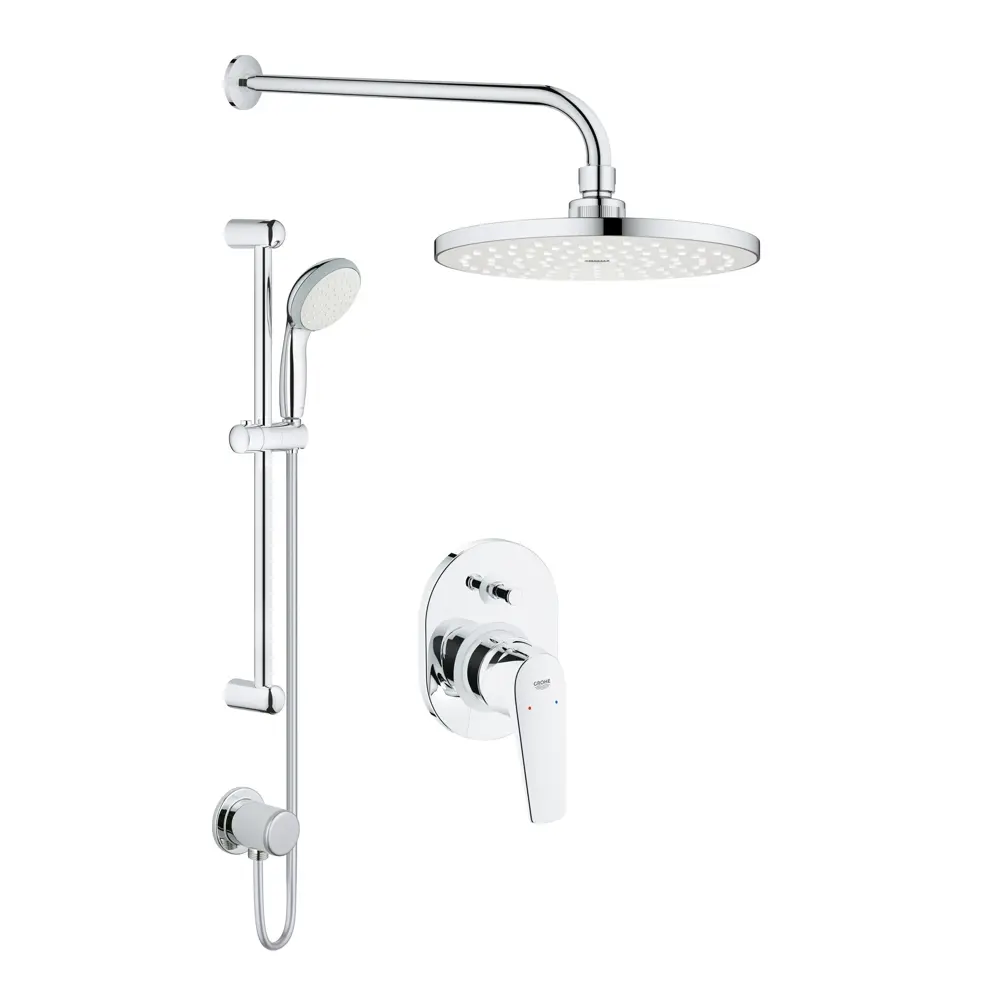 Набор душевой Grohe Bau Flow для скрытого монтажа с верхним и ручным душем STLM-2203288 - Вид №1