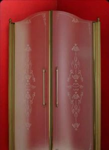 Душевой уголок MIGLIORE Diadema, 90 х 90 х 195 см, стекло матовое с декором