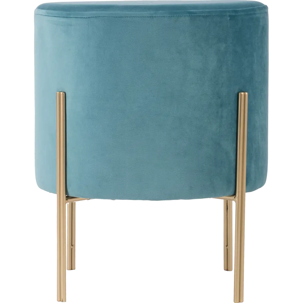 Табурет с мягкой обивкой, круглый, 34 см, цвет синий Atmosphera STLM-2075191 - Вид №1