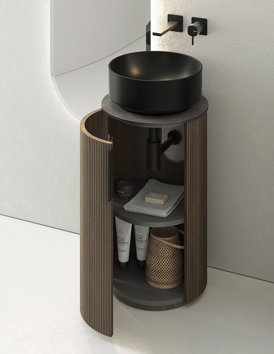 Деревянный напольный умывальник с дверцами LEGNOBAGNO Re-Stretch ARCH-00055414 - Вид №1