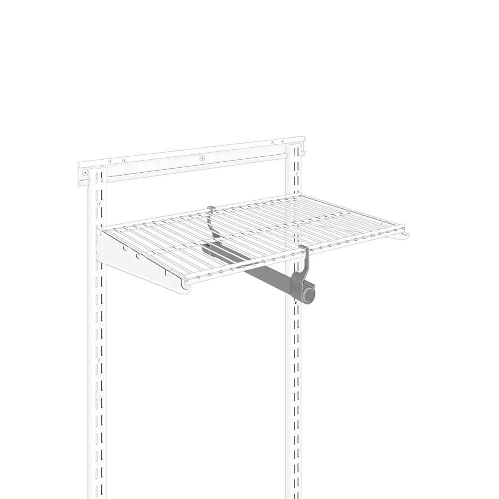 Вешалка 31x9.5x3 см металл цвет белый ТИТАН-GS STLM-2133224 - Вид №1