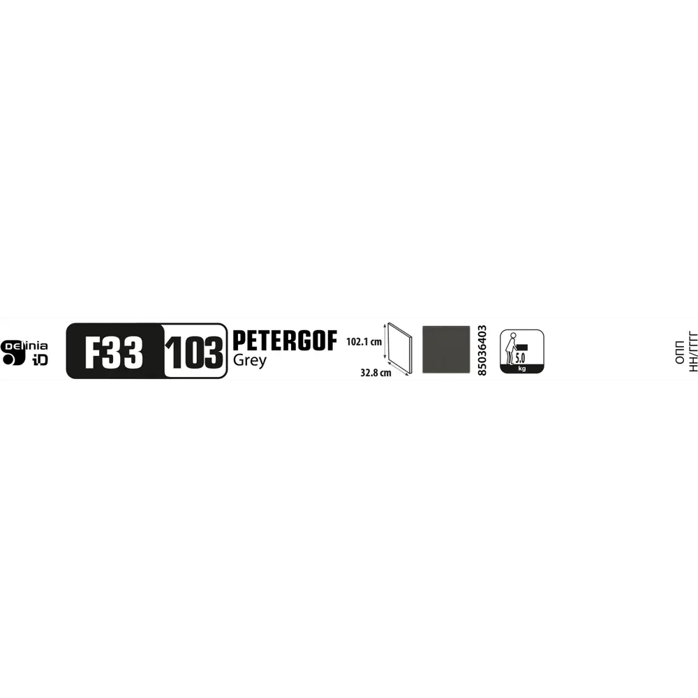 Фасад для кухонного шкафа Петергоф грей 32.8x102.1 см Delinia ID МДФ цвет графит STLM-2115420 - Вид №12