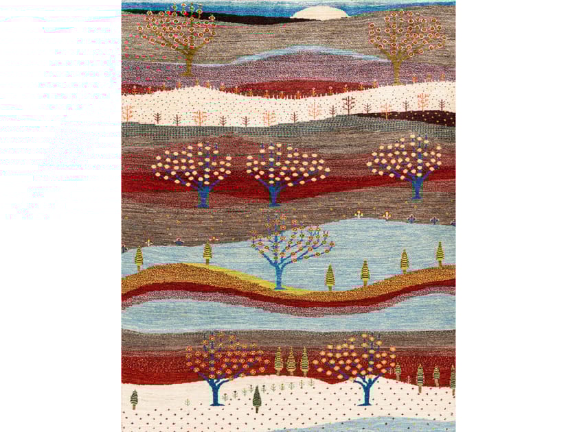 Прямоугольный шерстяной ковер Zollanvari Gabbehs Landscapes ARCH-00098521
