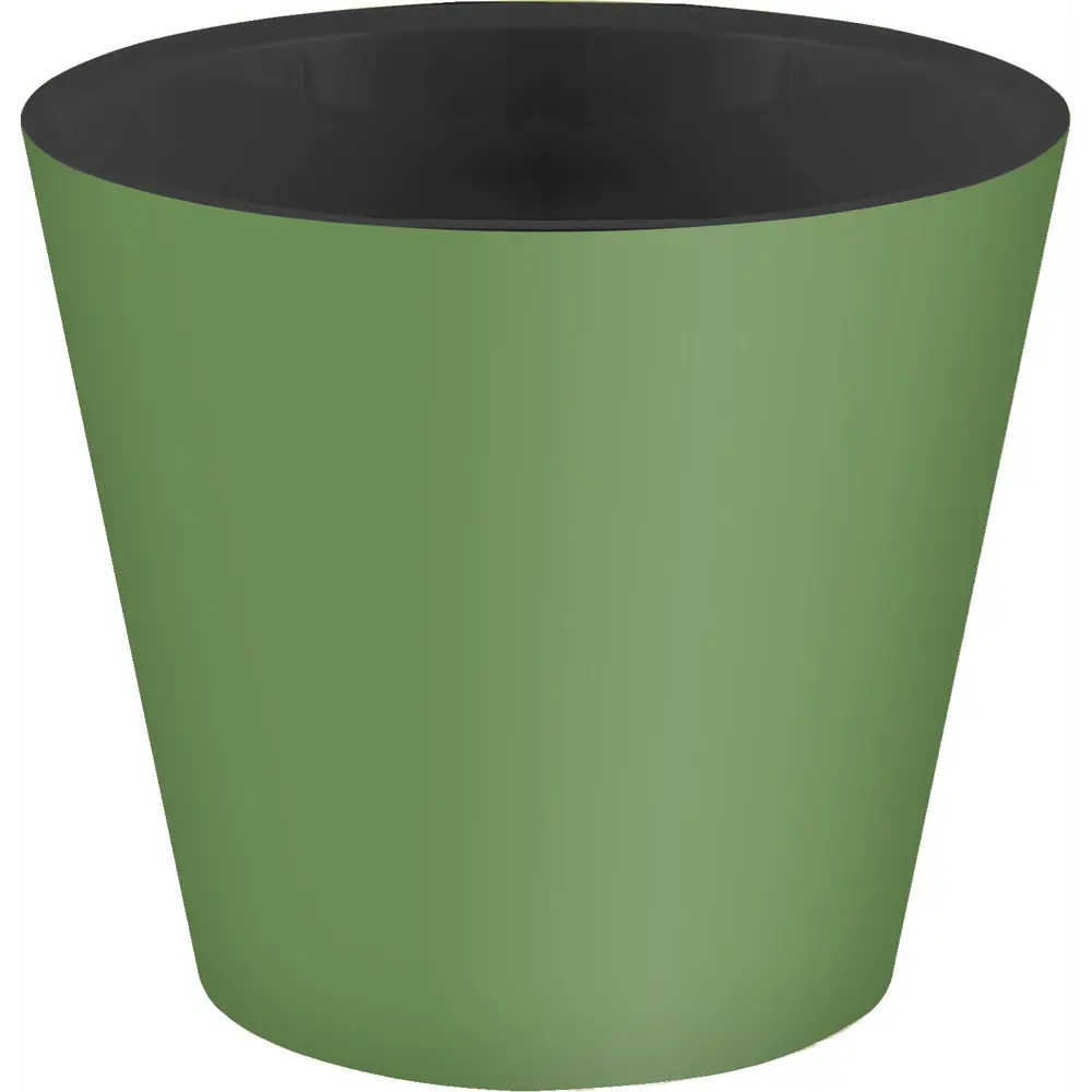 Горшок цветочный Ingreen London ø33 h30.5 см v16 л пластик оливковый 82824893 STLM-2172090 Santreyd
