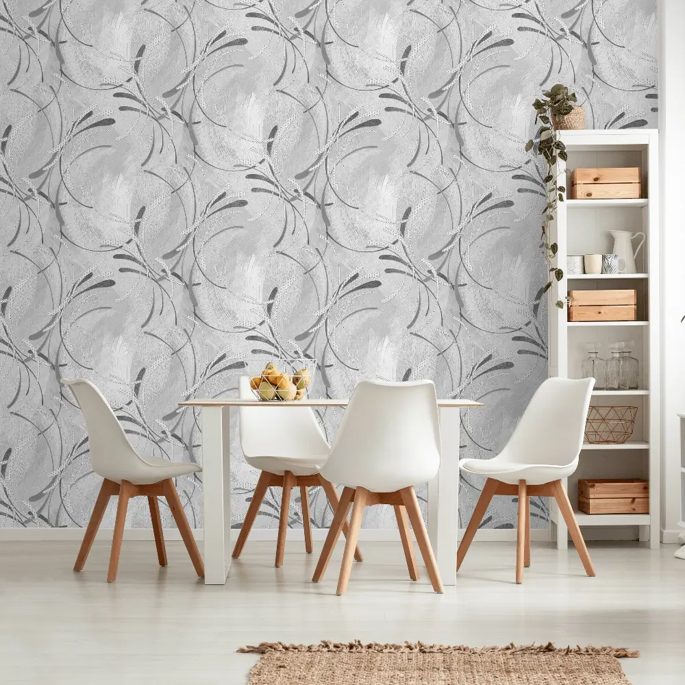 Обои флизелиновые Victoria Stenova Disco серые 1.06 м VS889017 STLM-2015861 - Вид №2