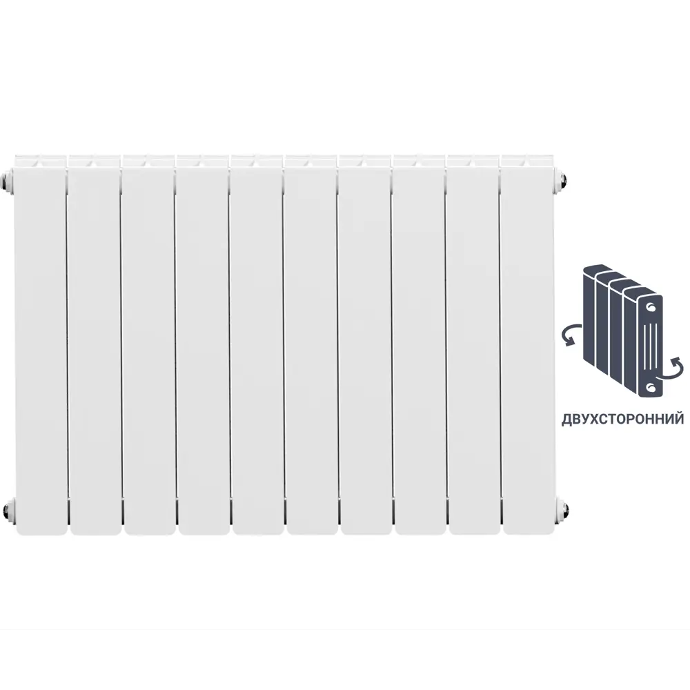 EQUATION Биметаллический радиатор двухсторонний для панорамных окон 89106830 STLM-0078433