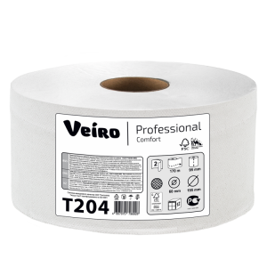 T204 Veiro Туалетная бумага в рулонах Veiro Professional Comfort Т204 Q2 12 рулонов по 170 м