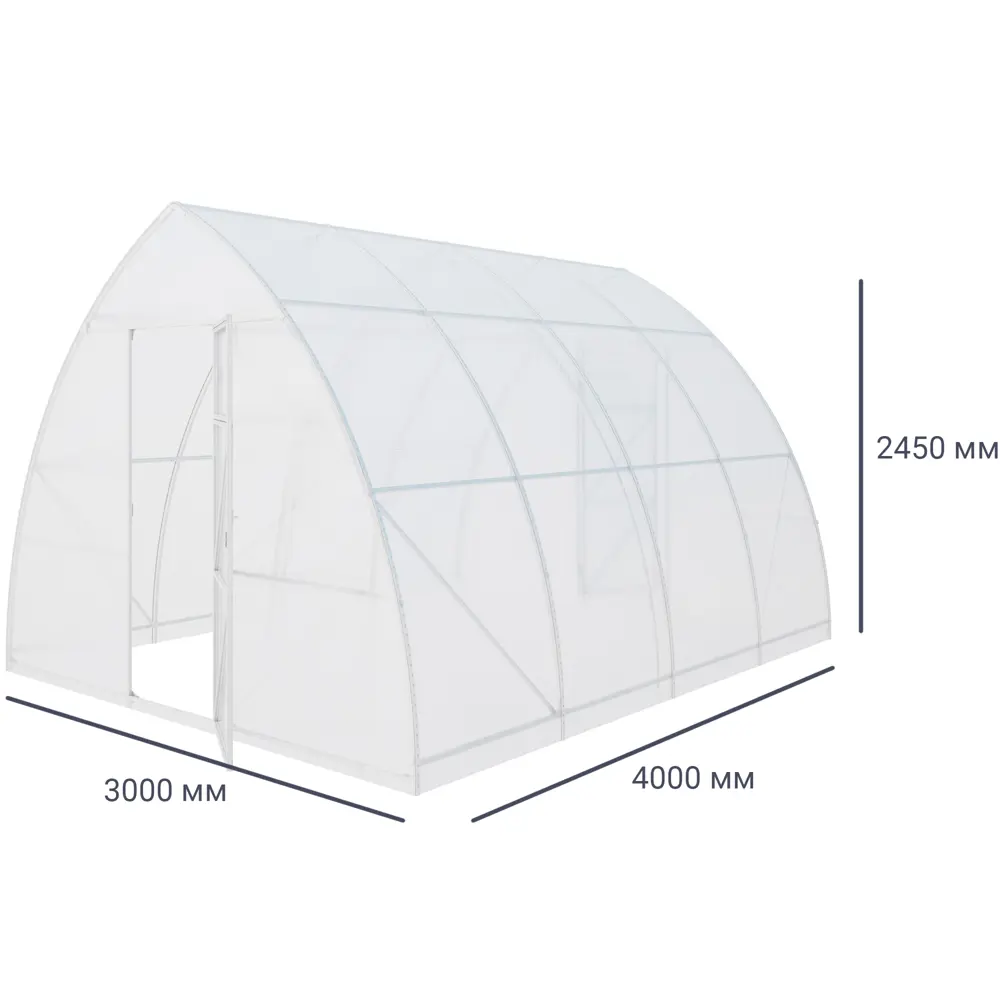 Каркас теплицы Благо «Стойкая» (покрытие приобретается отдельно) STLM-2031048 - Вид №2