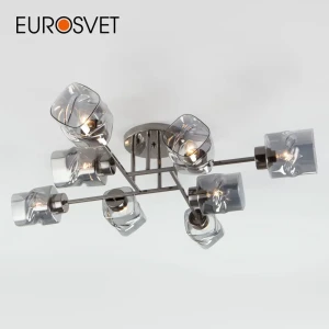 Потолочная люстра EUROSVET 30165/8 черный жемчуг