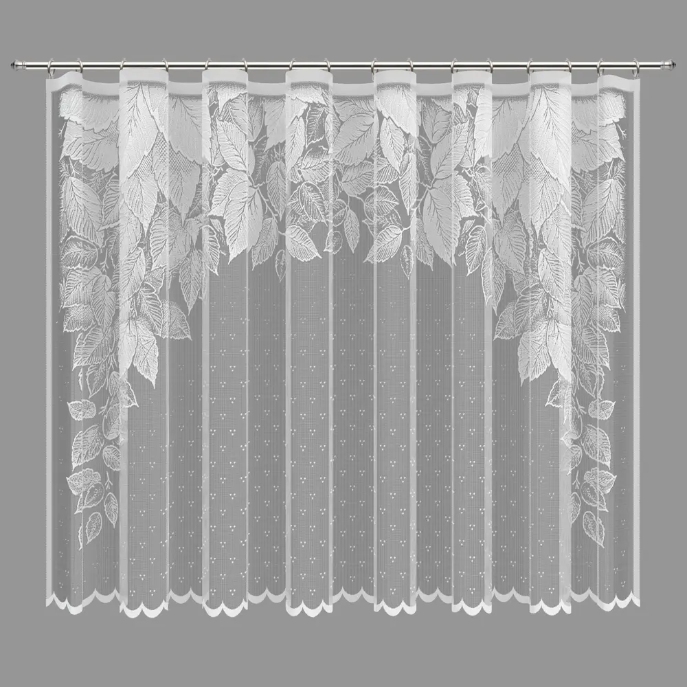 Тюль на ленте для кухни Ноктюрн 250x165 см цвет белый Santreyd STLM-2190856 - Вид №1
