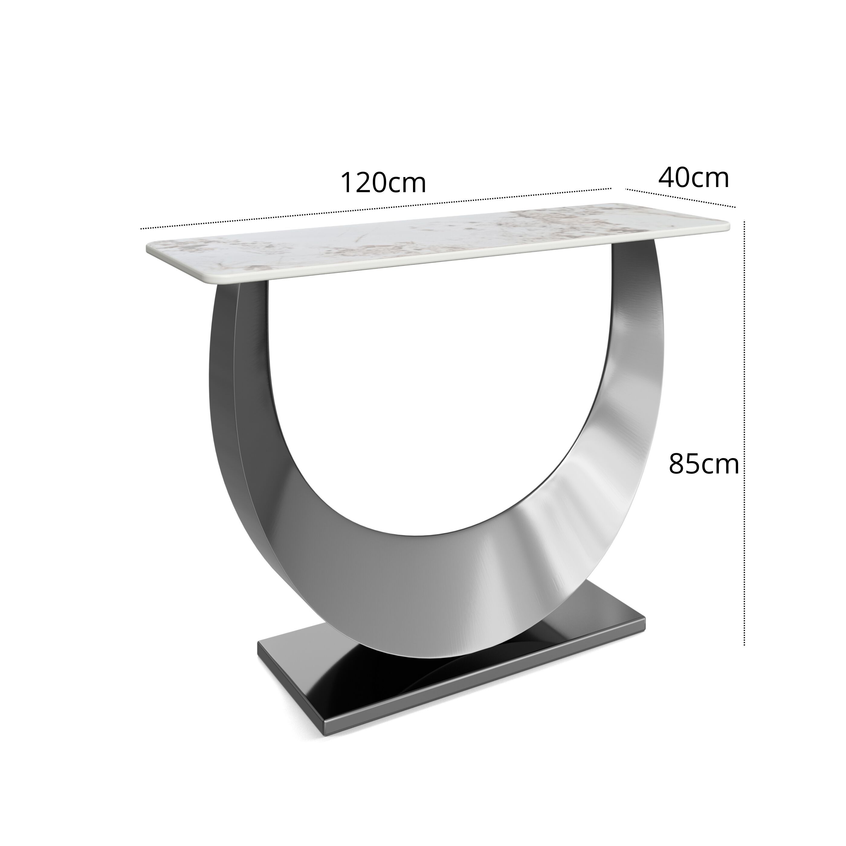 Прямоугольная консоль из спеченного камня и стального основания GIULIA GRILLO ETEREA ARCH-00100912 - Вид №7