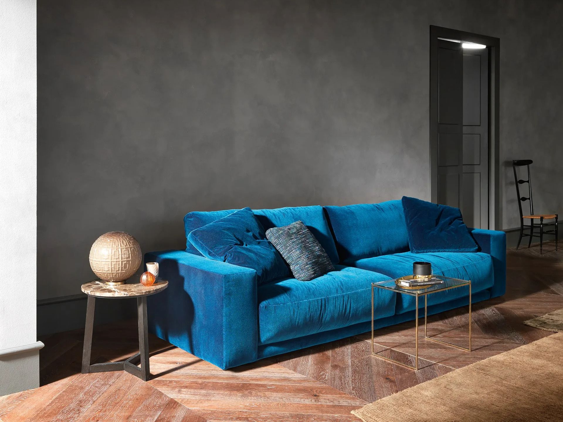 Бархатный диван VALENTINI Rafael New ARCH-00099785 - Вид №1