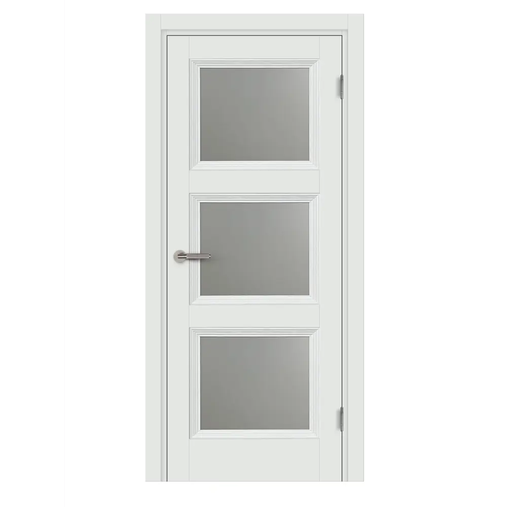 Комплект двери Трилло со стеклом 70x200 см Hardflex белый без доборов МАРИО РИОЛИ STLM-2145541