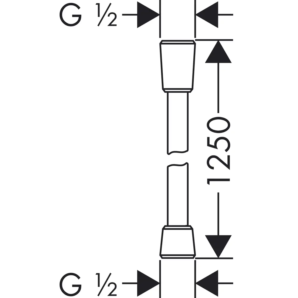 Шланг душевой Hansgrohe Isiflex 125 см цвет хром STLM-2148417 - Вид №6