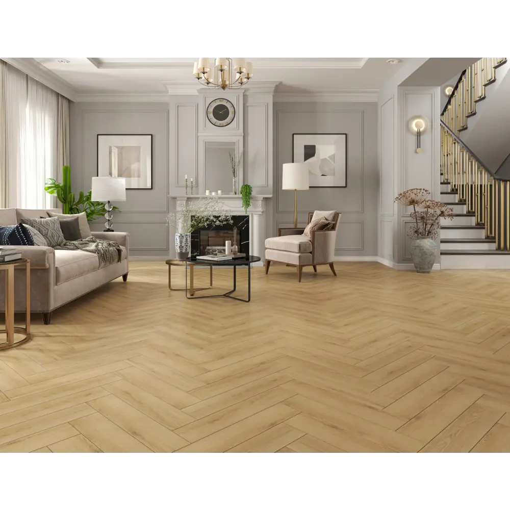 91575410 LVT Плитка Tulesna Art Parquet Lvt Famoso ёлка 43 класс толщина 2.50 мм 2.228 м², цена за упаковку STLM-0889481