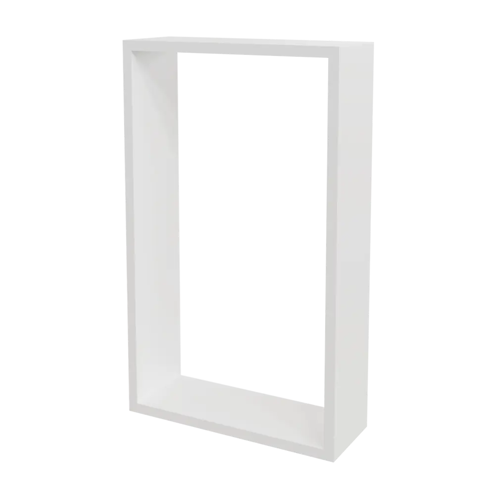 Полка настенная Spaceo 45x27 см/40x22 см МДФ цвет белый 2 шт STLM-2038567 - Вид №3