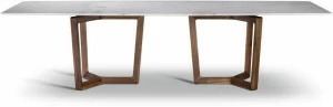 Poltrona Frau Прямоугольный стол из дерева и мрамора La collezione - tavoli e sedie