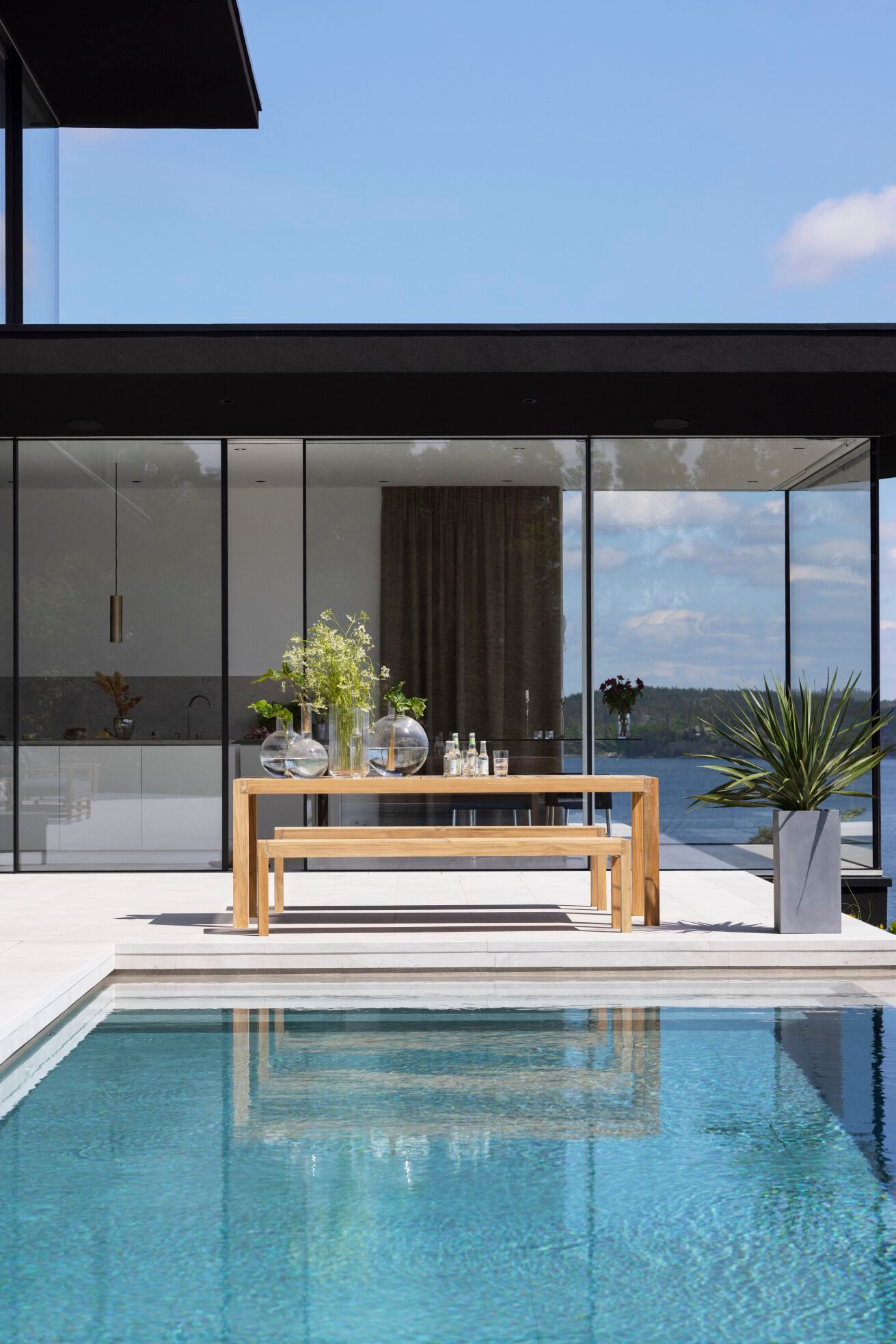 Садовая скамейка из тикового дерева Skargaarden Laknäs ARCH-00120304 - Вид №2