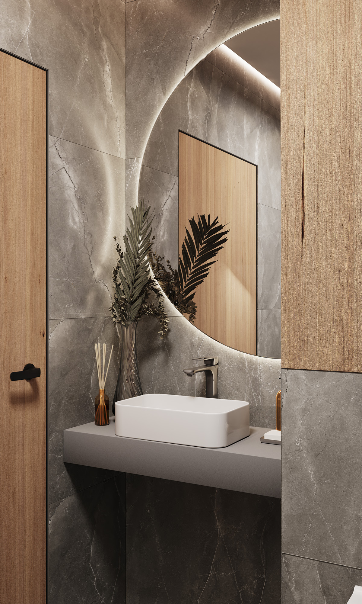 Керамогранит PULPIS NERO CARVING 60х120 Arcadia Ceramica CR4002-A STLM-1356915 89396419 - Вид №1