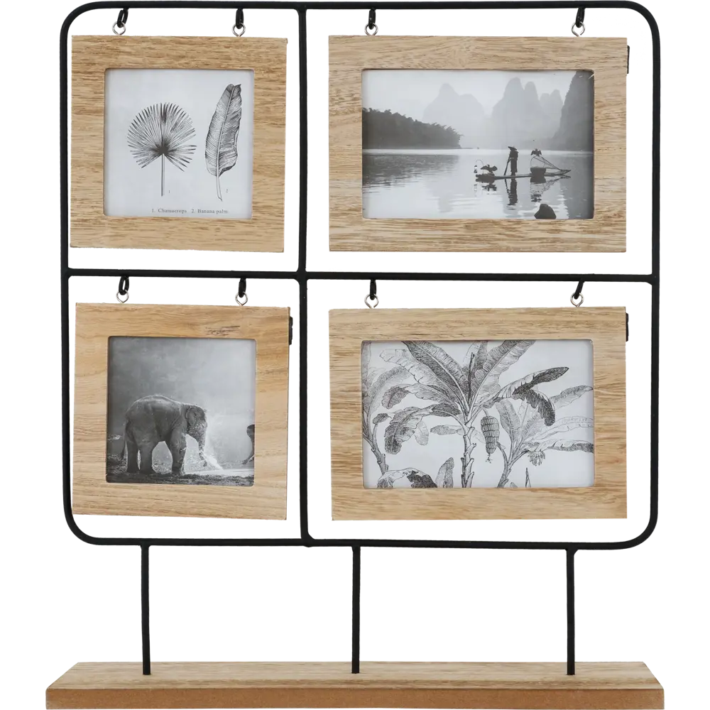 Мультирамка для фотографий Smile 36x42 см металл цвет черный/коричневый Atmosphera STLM-2038117 - Вид №2