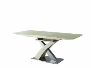 Обеденный стол раздвижной серебро 140-180 см Louis Vuitton ESF FASHION 044039 Бежевый