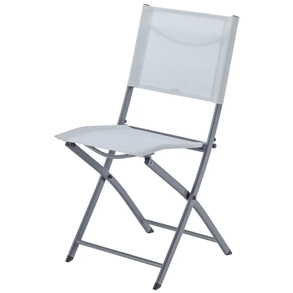 Стул Naterial Emys Origami складной 52x42x83 см сталь светло-серый STLM-2123743 - Вид №1