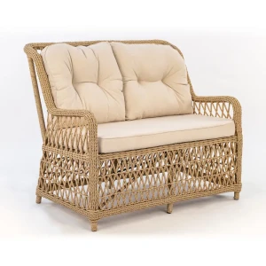 Диван Riviera 120х83х102 см алюминий цвет бежево-черный