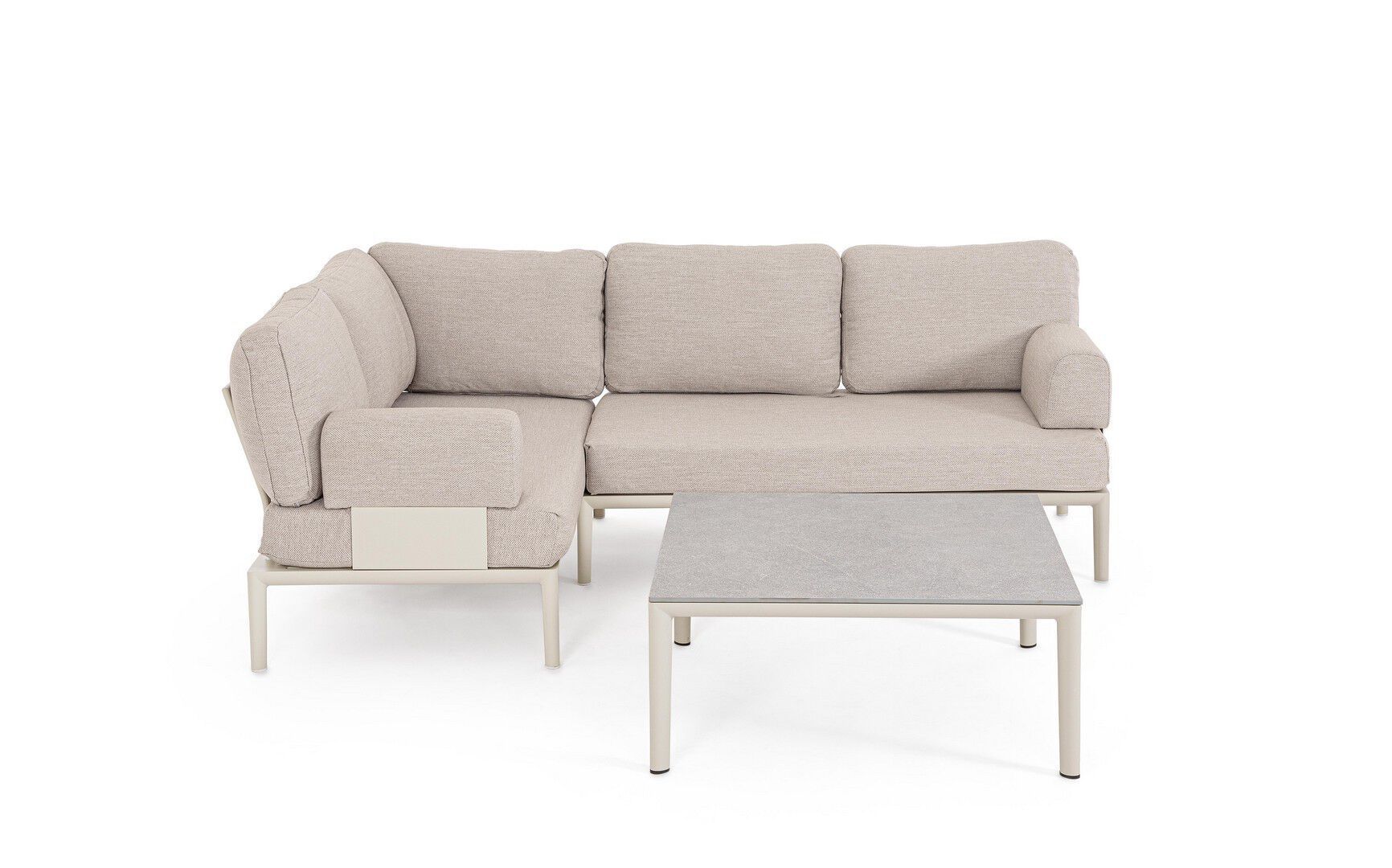 Квадратный садовый стол из спеченного камня и алюминия BIZZOTTO Gerald ARCH-00143921 - Вид №11