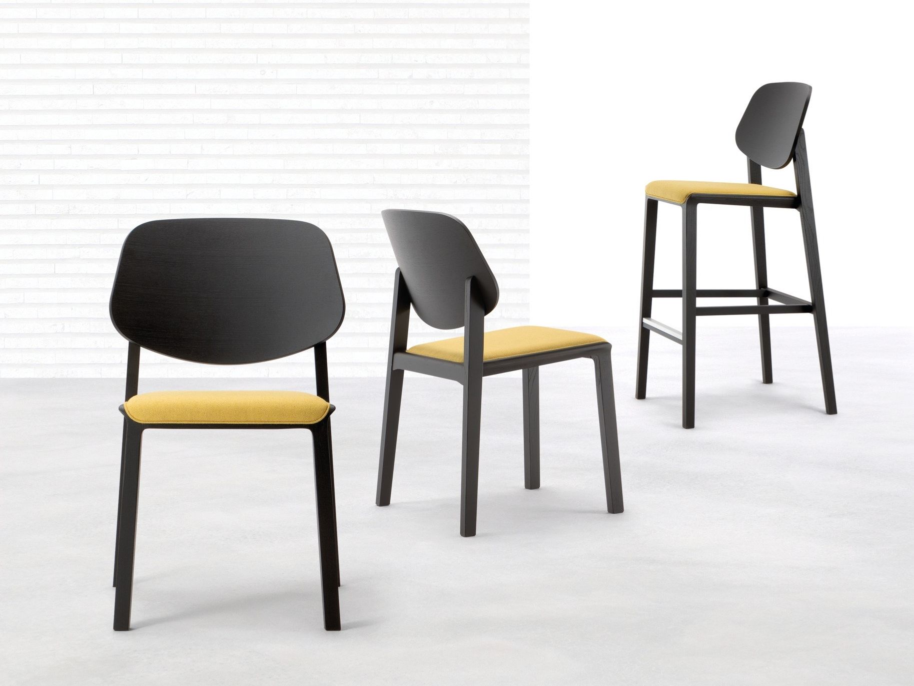 Тканевый стул с мягким сиденьем Cizeta двор ARCH-00050204 - Вид №3