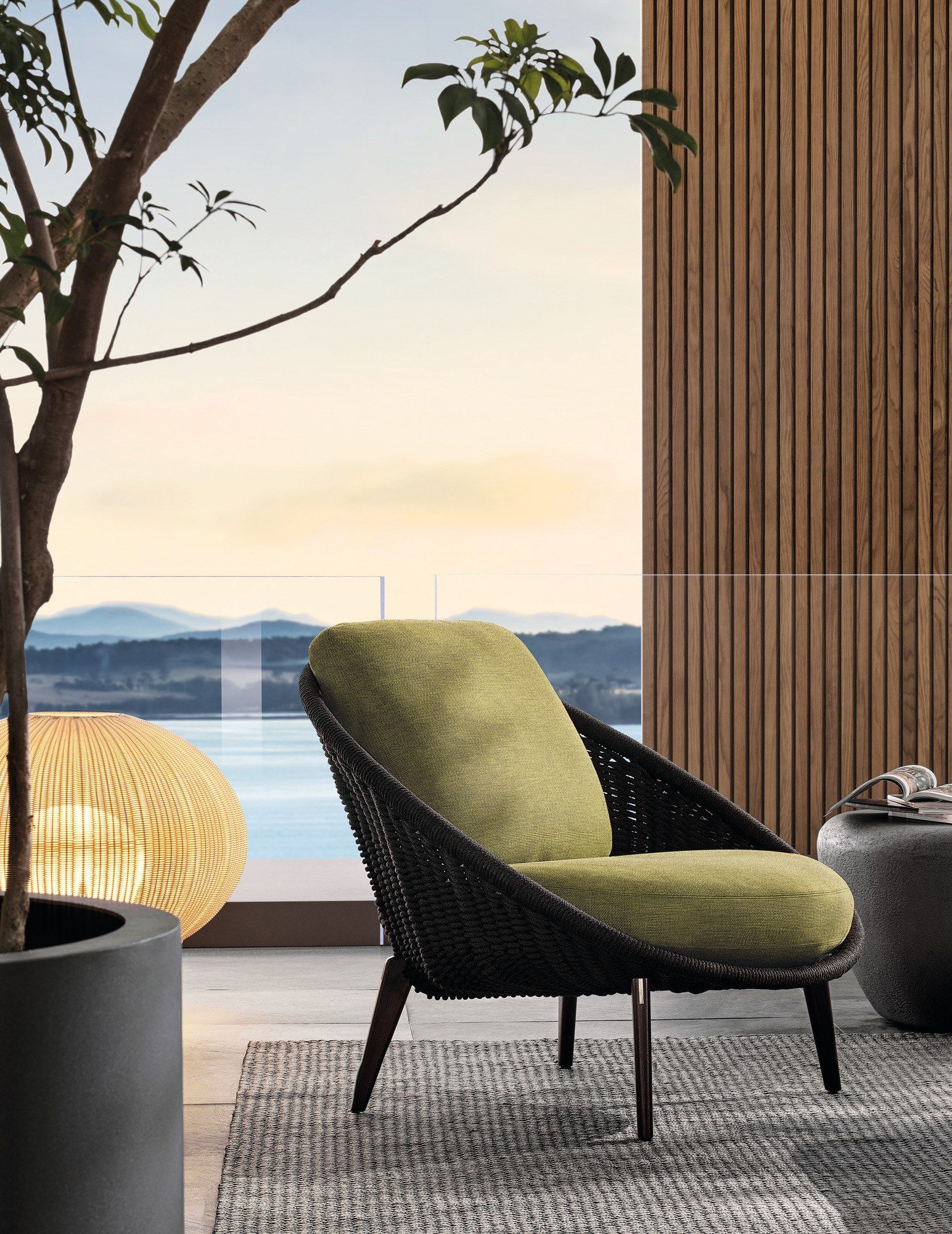 Открытый стул с подлокотниками Minotti Lido Cord Outdoor ARCH-00031991 - Вид №3