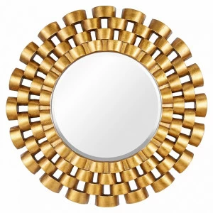 Зеркало настенное круглое в раме модерн 91 см золото Nexus Gold ART-ZERKALO ДИЗАЙНЕРСКИЕ, ЗЕРКАЛЬНАЯ 00-3948336 Зеркальный;золото