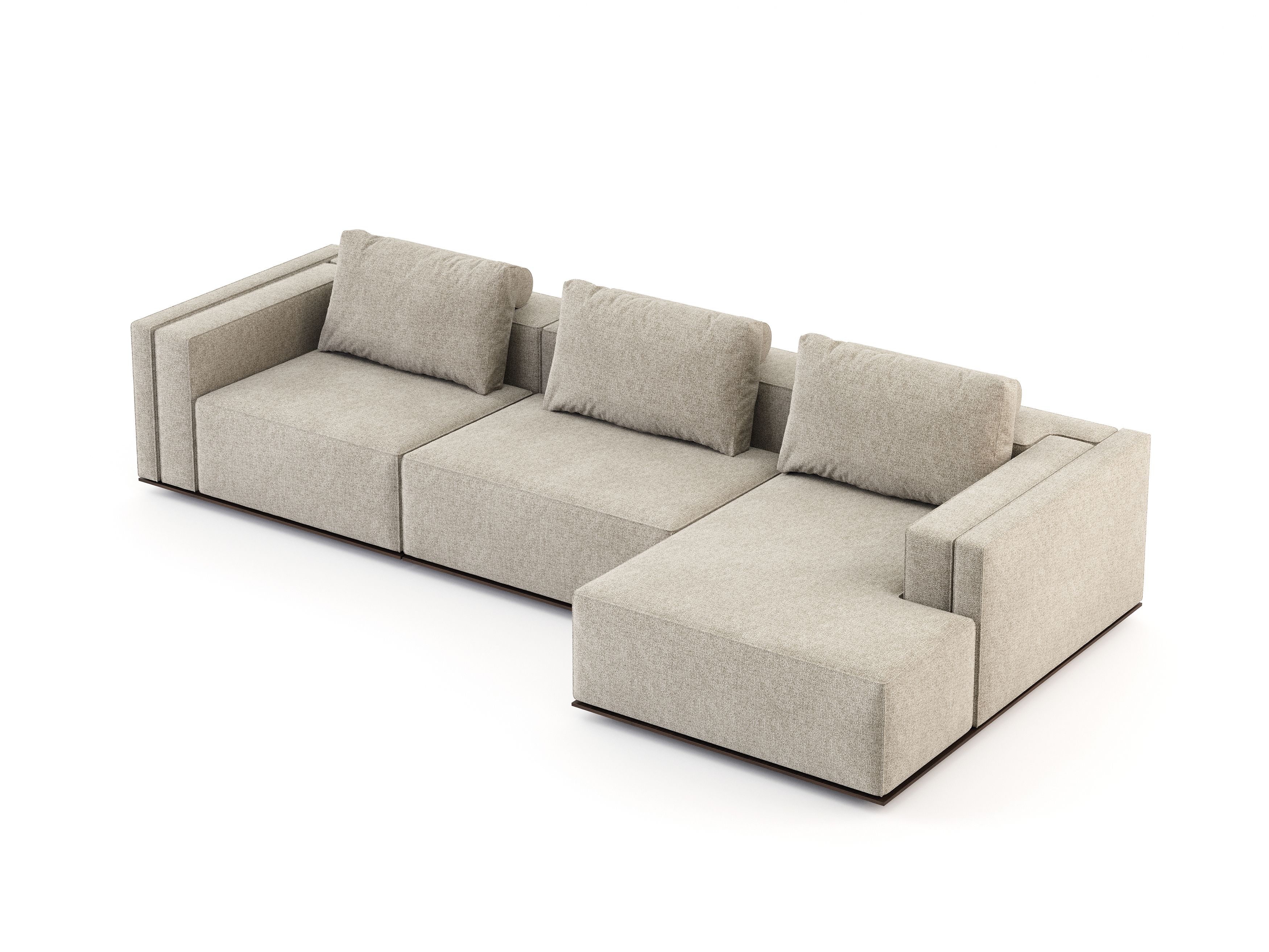 Секционный тканевый диван с полуостровом Stylish Club Landform ARCH-00148980 - Вид №2