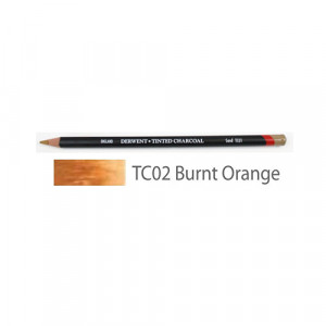 2301666 Карандаш угольный Tinted Charcoa №TC02 Оранжевый жженый Derwent