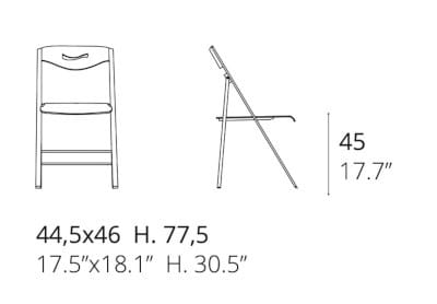 Деревянный складной стул Ozzio Italia RIPIEGO ARCH-00079811 - Вид №2