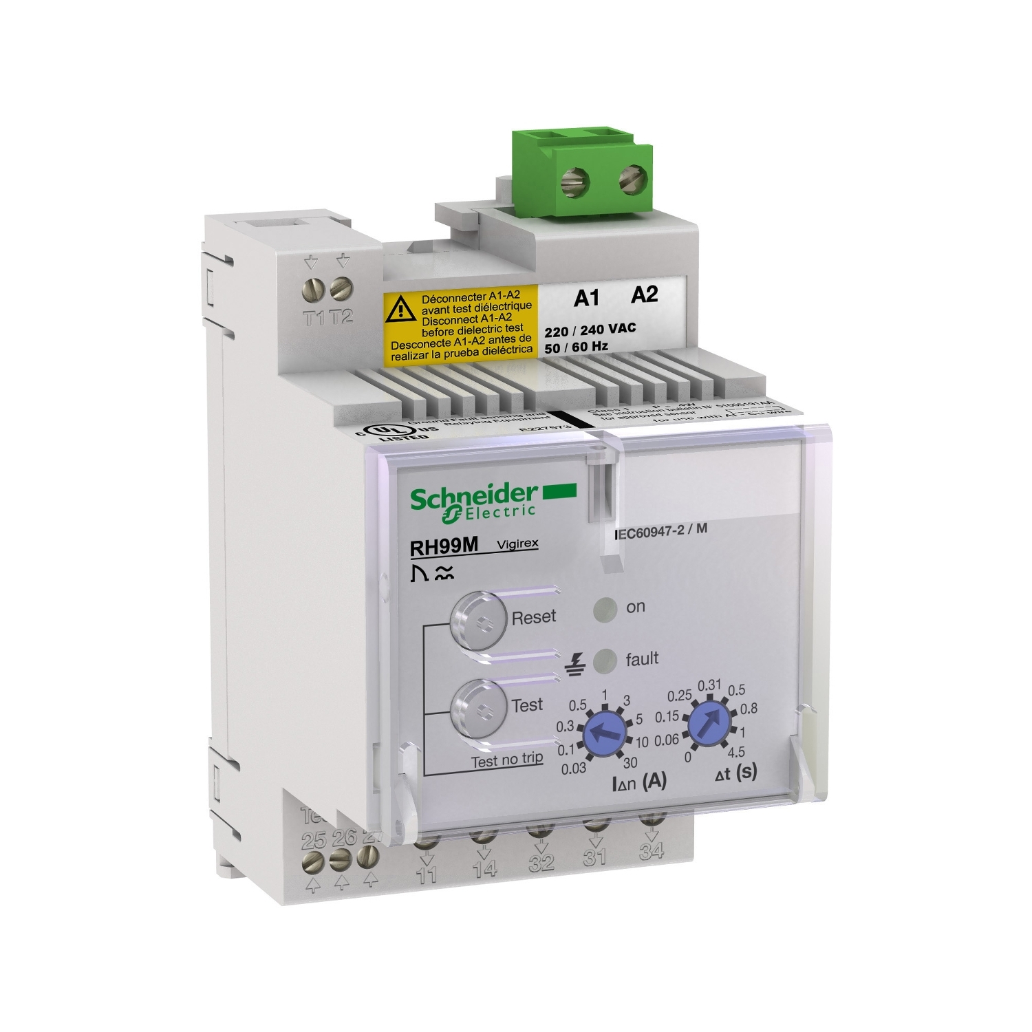 56173 RH99M 220/240В 50/60/400 ГЦ С РУЧ.СБРОС. Schneider Electric Vigirex 