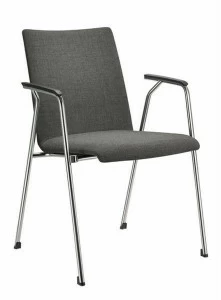 Brunner Штабелируемый стул для конференций из ткани с подлокотниками First