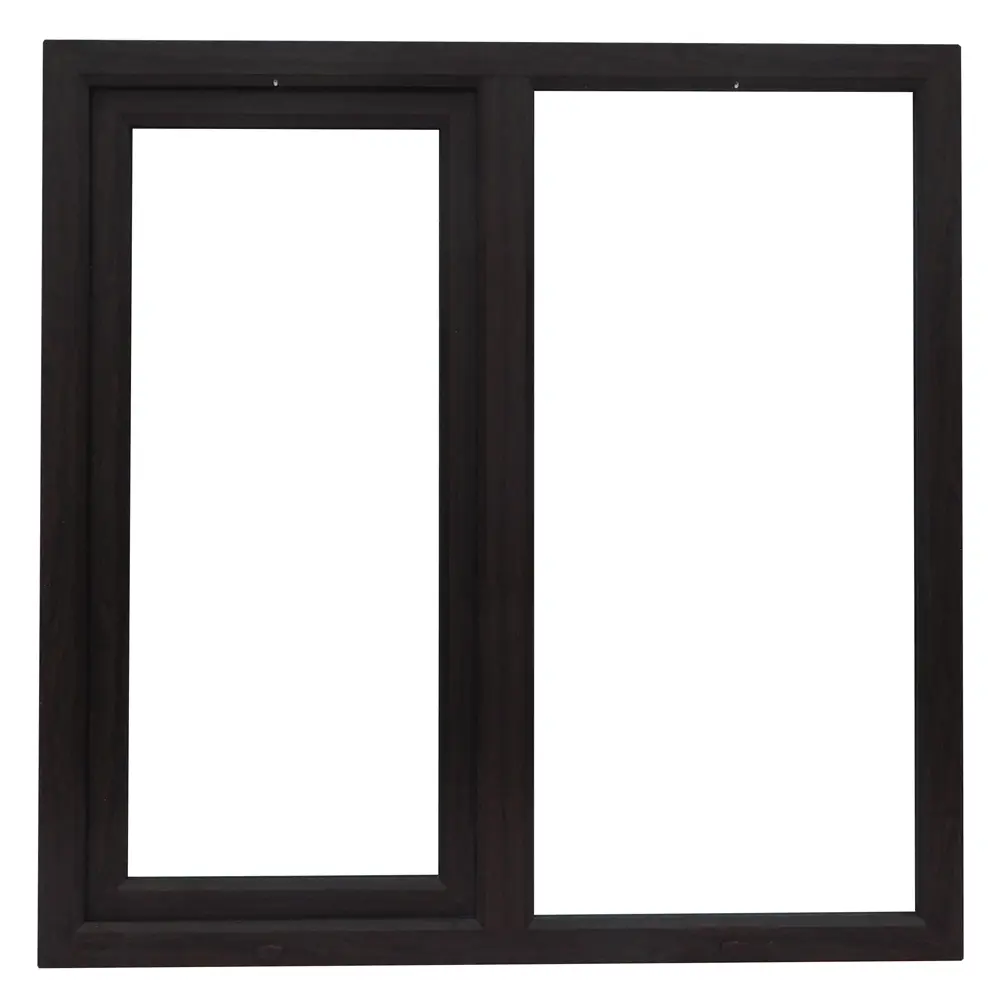 Окно пластиковое ПВХ VEKA двустворчатое 1200x1200 мм (ВхШ) двухкамерный стеклопакет белый/темный дуб STLM-2036824 - Вид №5