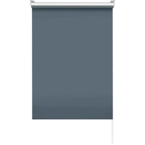Штора рулонная блэкаут Эскар 60x160 см серо-синяя Denim 1