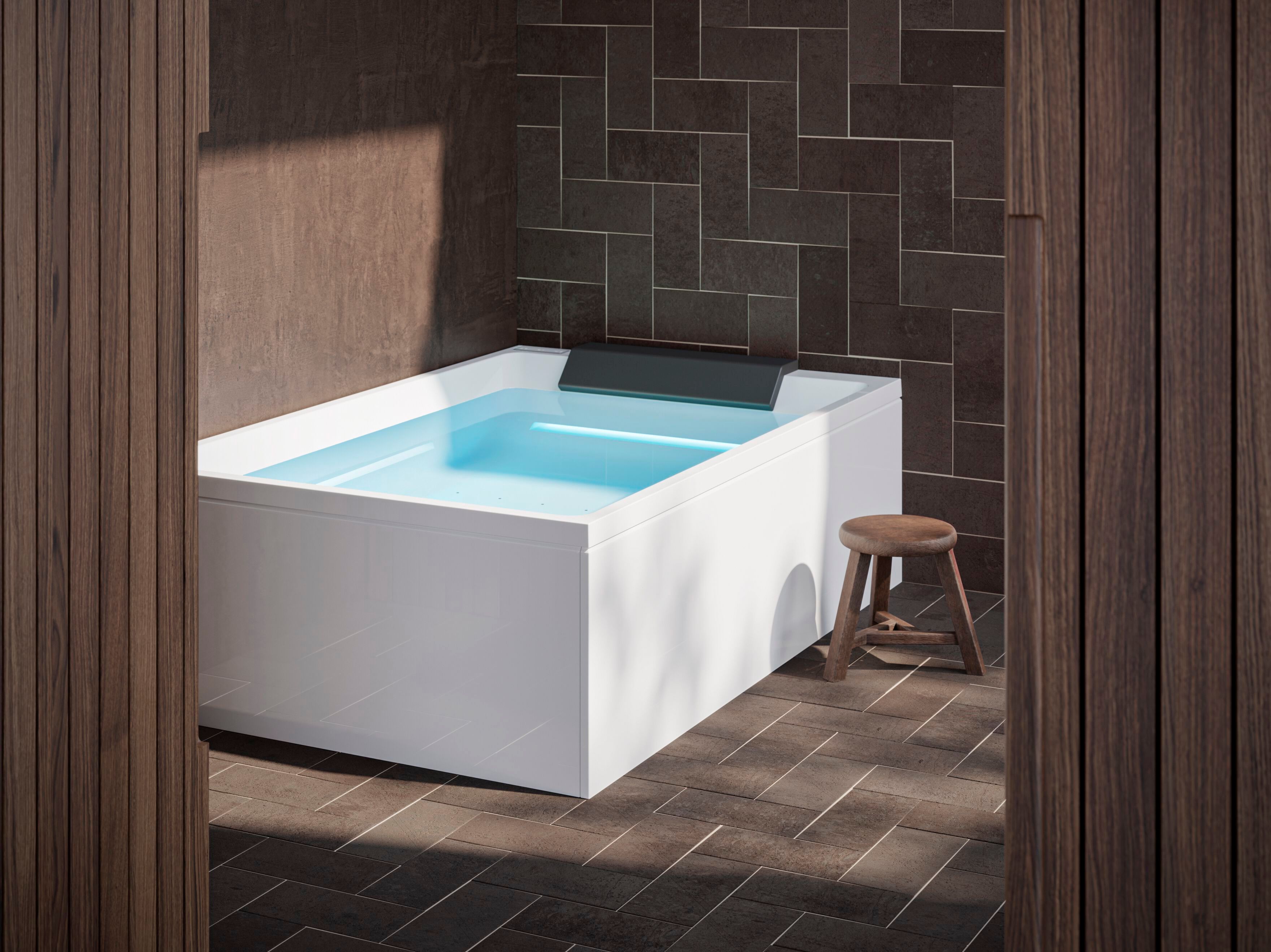 Прямоугольный мини-бассейн с гидромассажем Gruppo Treesse Minipiscine-Ghost ARCH-00118177