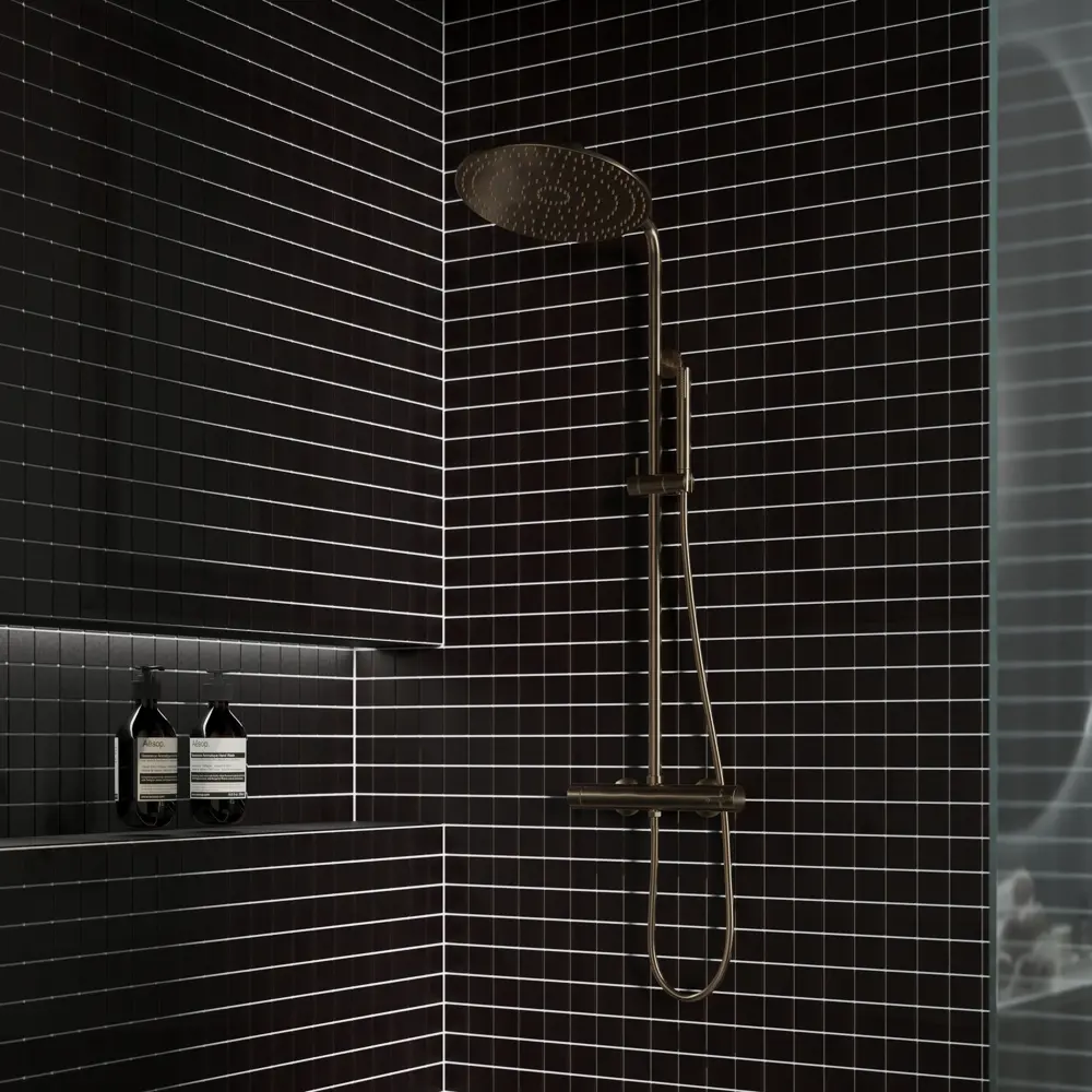 Мозаика керамическая Smart Mosaic Homework Black Matt 30.6x30.6 см цвет черный STLM-2087121