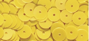 3927095 Пайетки Пайетки изогнутые, 6 мм, упаковка 4000 шт, цвет радужный желтый Rayher