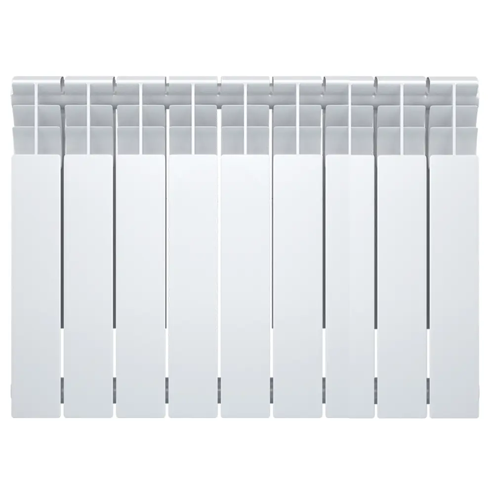 Радиатор секционный Oasis Bimetal 500/80 9 секций боковое подключение биметалл белый STLM-2021867