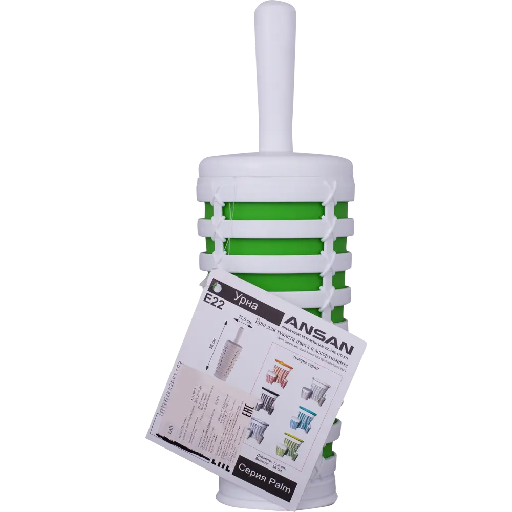 Ёршик для унитаза Palm цвет зелёный PRIMANOVA STLM-2146048 - Вид №1