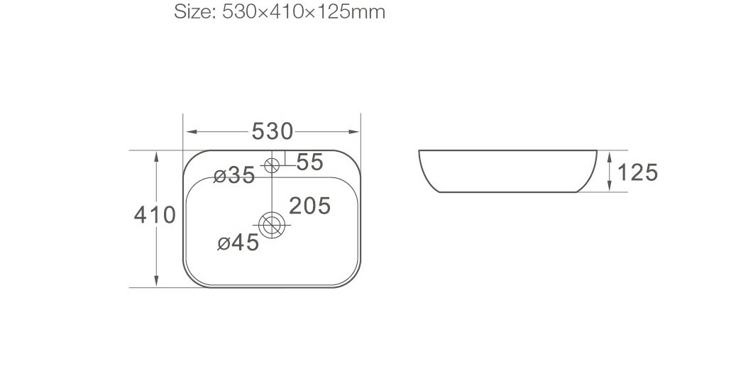 Раковина чаша SL-1024 SANTILINE  - Вид №1