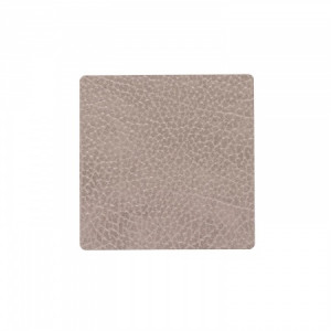 990228 HIPPO warm grey подстаканник квадратный 10x10 см, толщина 1,6 мм;LIND DNA