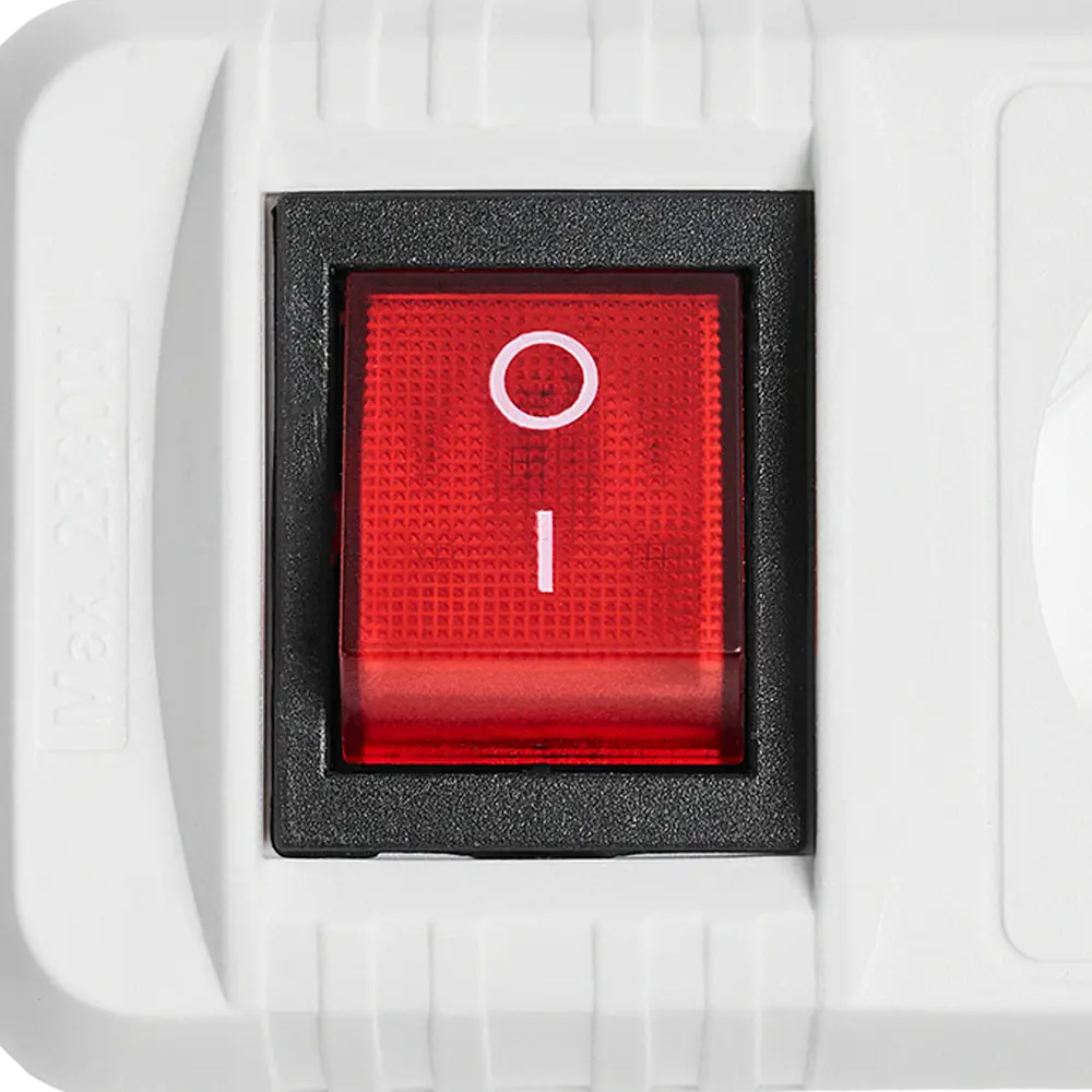 Удлинитель бытовой Skybeam 3x0.75 1.8 м 4 розетки с заземлением 2300 Вт с выключателем цвет белый STLM-2026289 - Вид №2